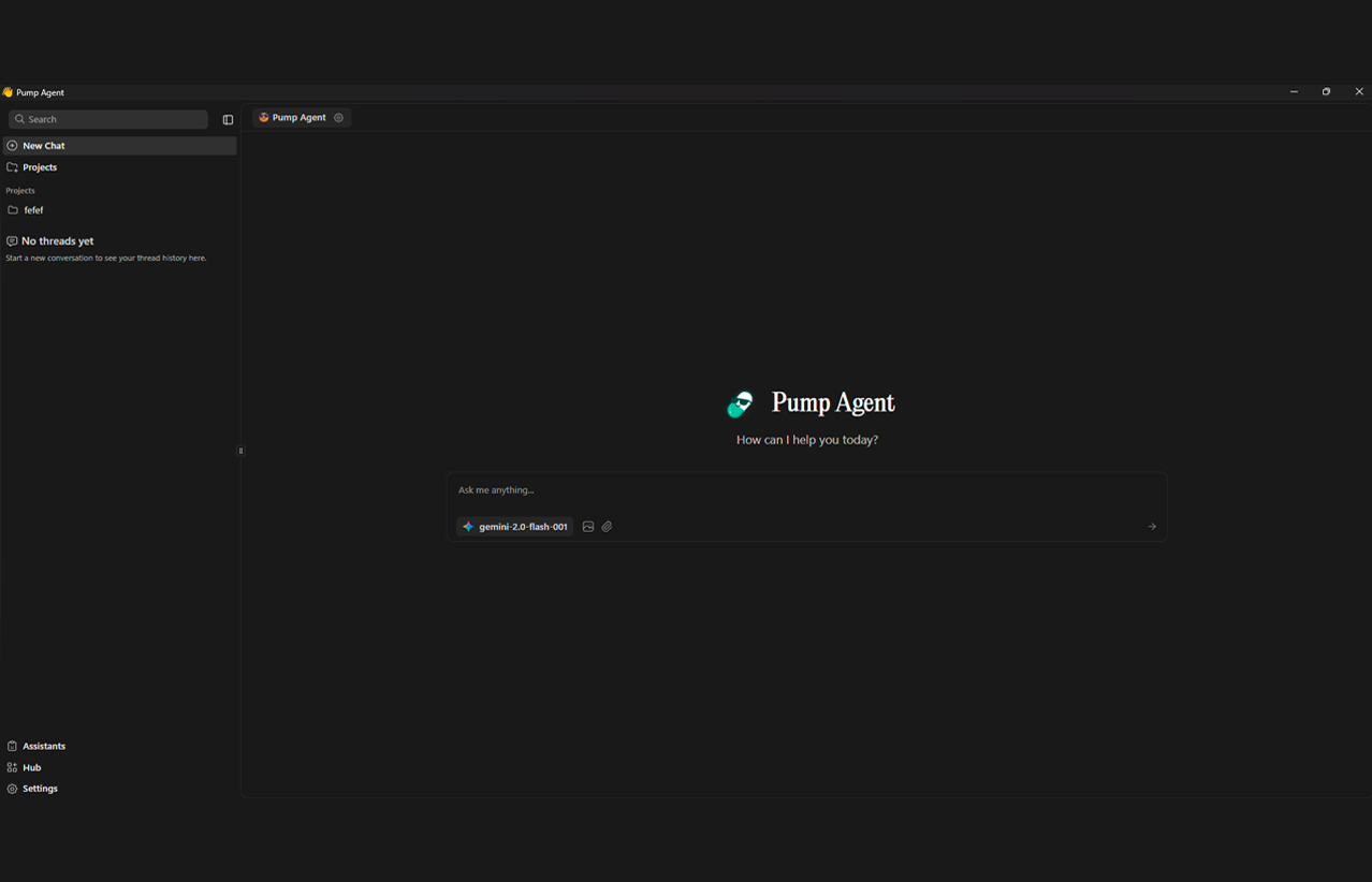 Pump Agent App Interface
